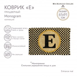 ПРИДВЕРНЫЙ КОВРИК «E» Monogram 349-14413
